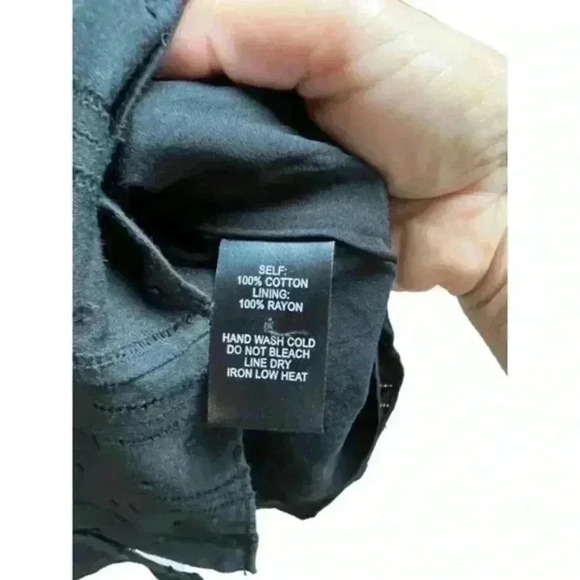 Lulu's Daydreaming‎ Of You Black Swiss Dot Button Front Mini Dress - Picture 10 of 10